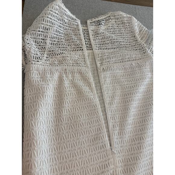Escada White Fringe Trimmed Shift Dress - size 10 (40) - Picture 11 of 11